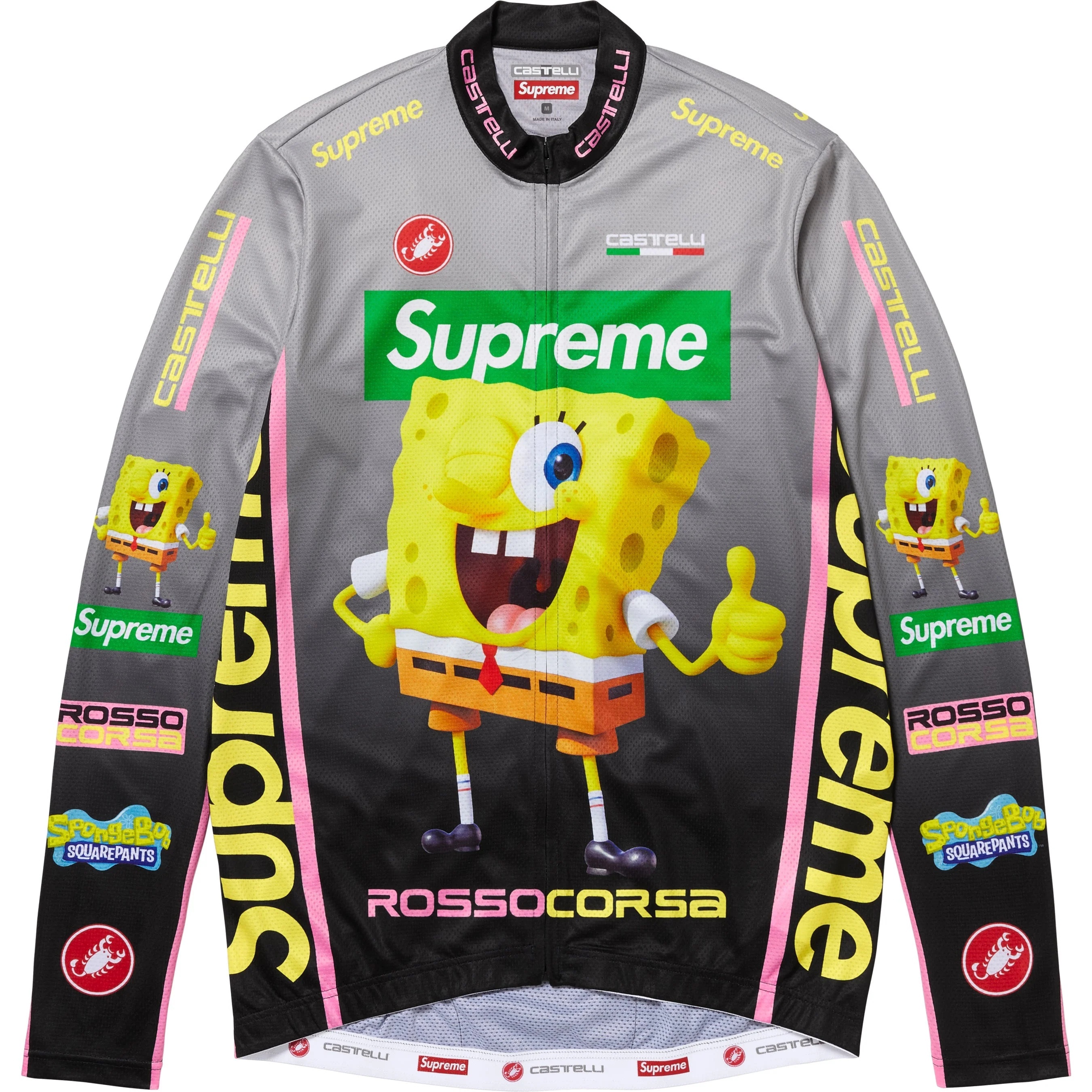 Supreme®/SpongeBob SquarePants Castelli® L/S Cycling Jersey view 4